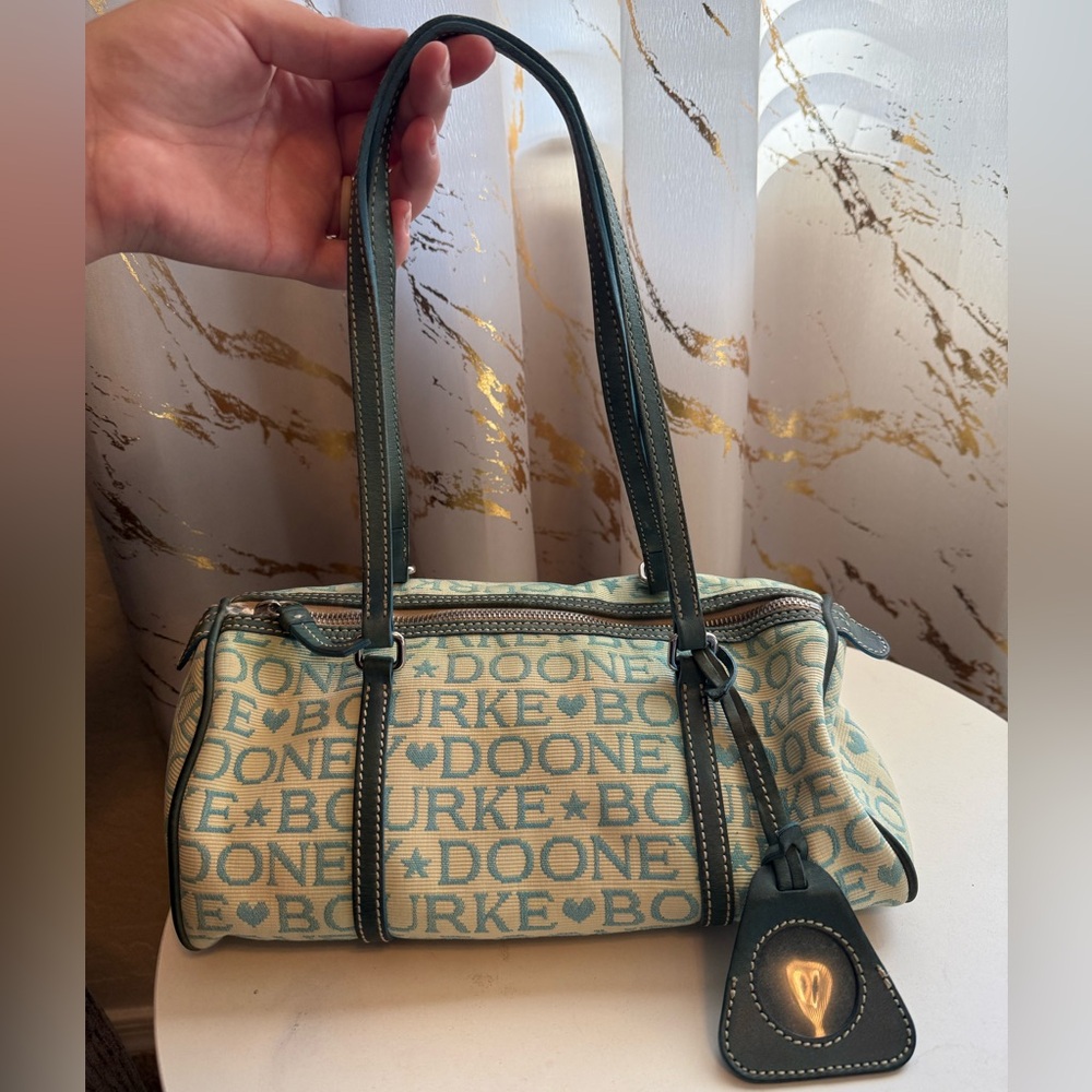 Dooney & Bourke Teal Monogram Shoulder Bag